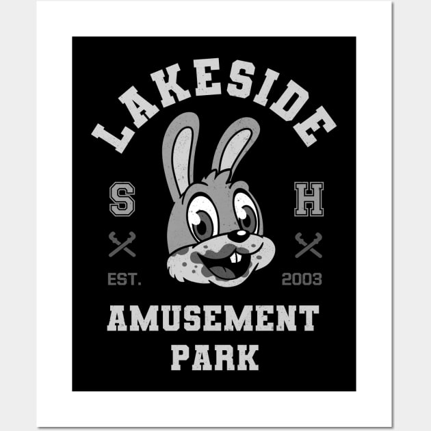 Lakeside Amusement Park - Varsity Wall Art by SunsetSurf